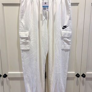 Nike White Cargo Joggers
